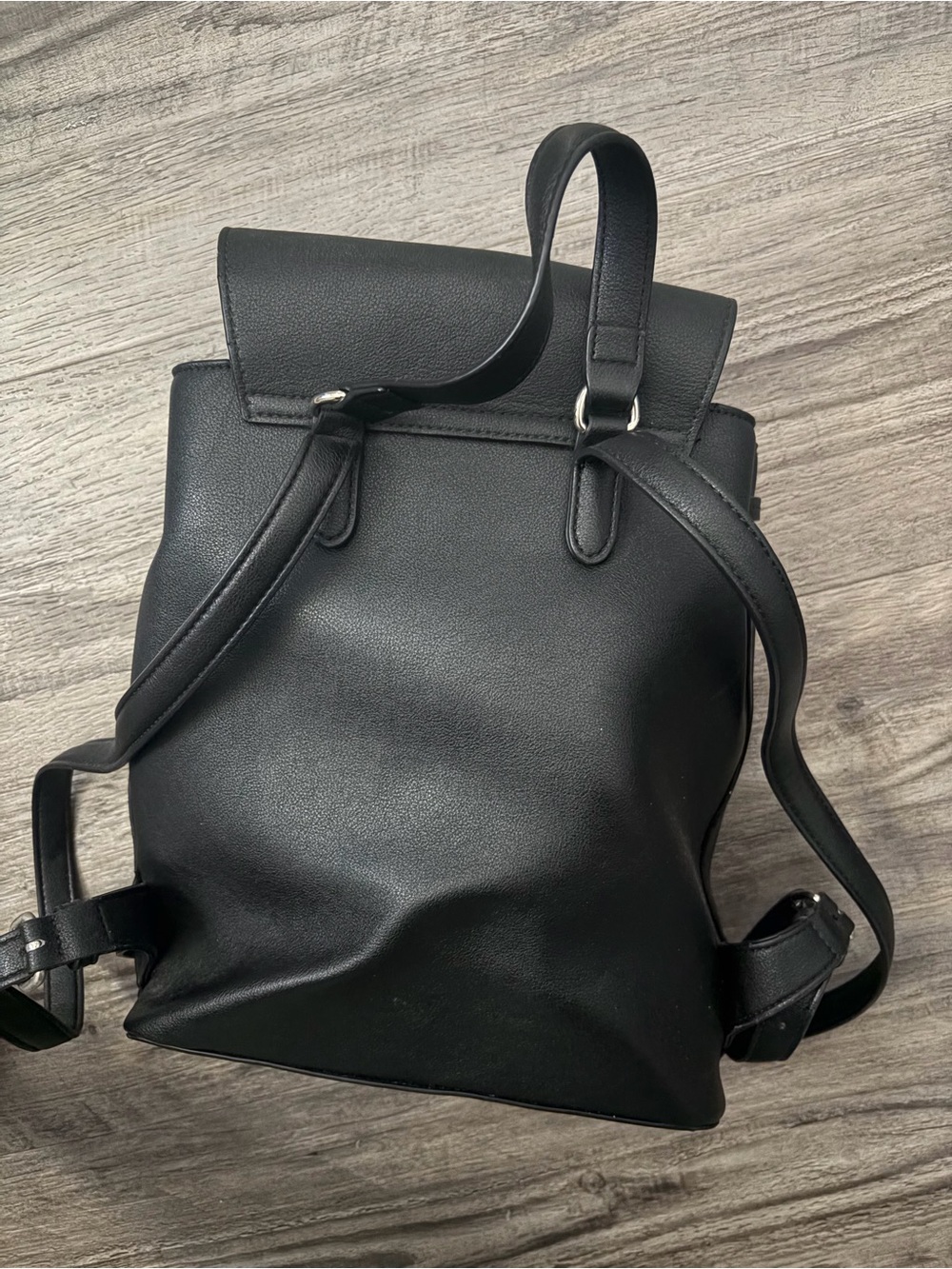 Chaps Black Drawstring Backpack - Picture 3 of 4